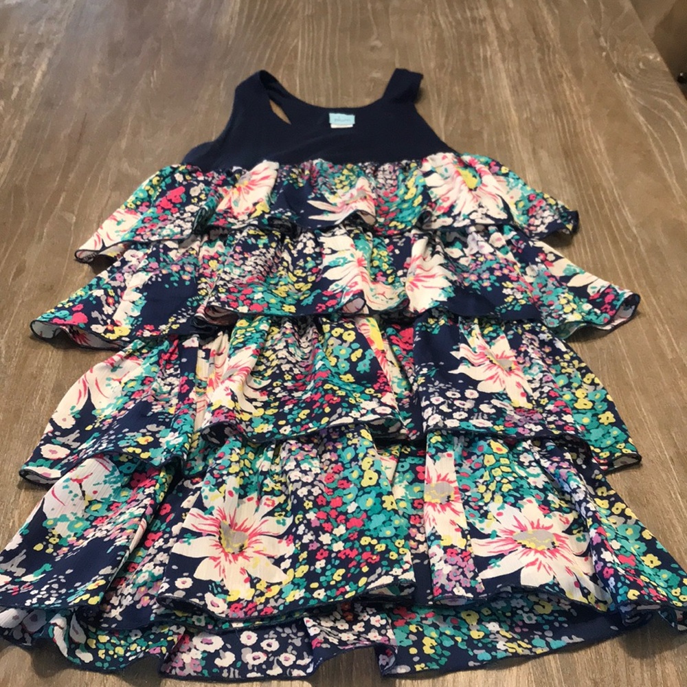 A floral tank dress